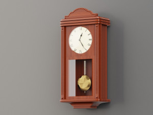 old wall clock 3D मॉडल