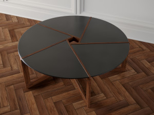 coffe tables set 01 3D Model