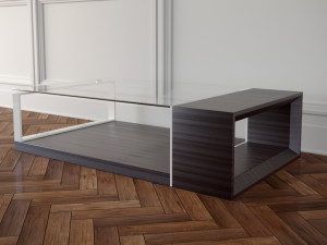 coffe tables set 01 3D Model