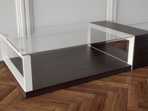 coffe tables set 01 3D Model