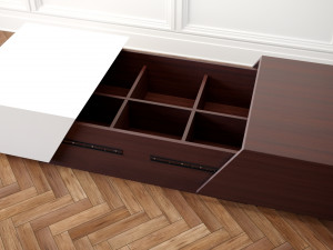 coffe tables set 01 3D Model