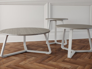 coffe tables set 01 3D Model