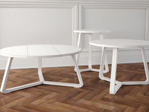 coffe tables set 01 3D Model