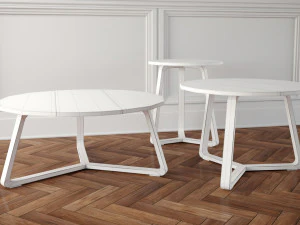 coffe tables set 01 3D Model