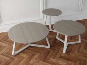 coffe tables set 01 3D Model