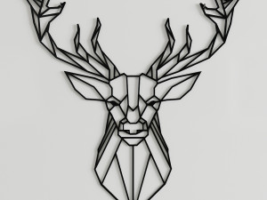 geometric deer 3D 모델