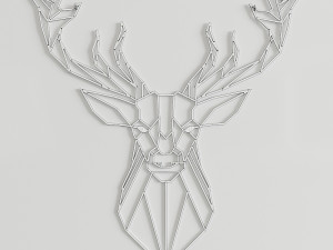 geometric deer 3D 모델