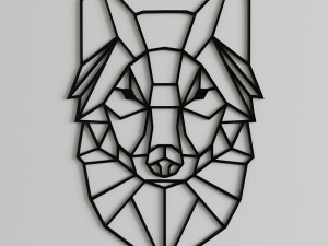 Geometric wolf Modelo 3D