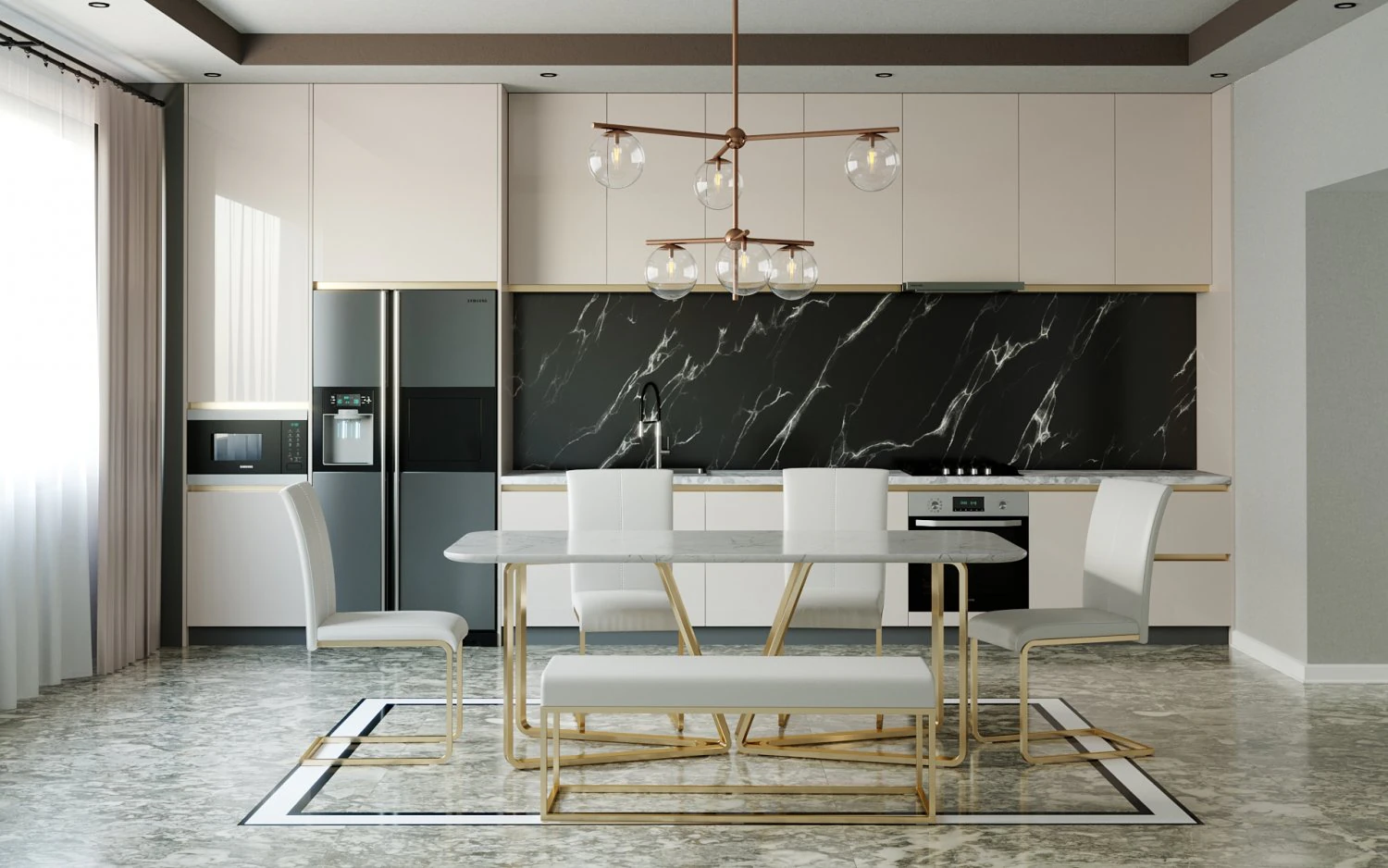 scena della cucina Modello 3D .c4d .max .obj .3ds .fbx .stl .blend 