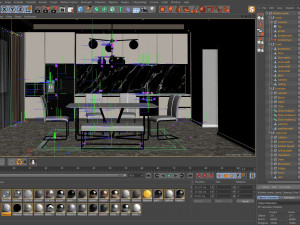 kitchen scene Modelo 3D