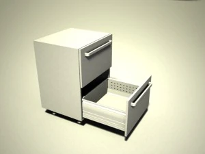 mutfak 2 blum tandem kutusu kutulu 3D Model