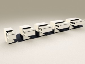 kitchen 3 blum tandembox inner and with boxside Model 3D