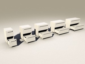 kitchen 3 blum tandembox inner and with boxside Model 3D