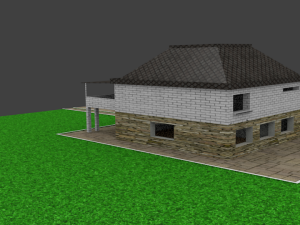 house in the village Model 3D