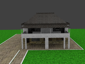 house in the village Model 3D