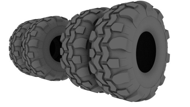 super swamper tsl tire 3D Model .c4d .max .obj .3ds .fbx .stl .blend 