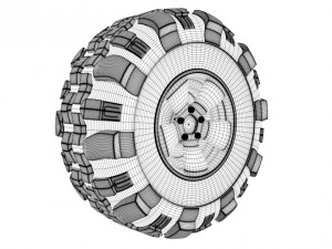 super swamper tsl tire 3D Model