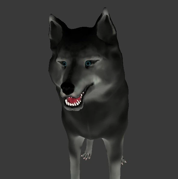wolf 3D Model .c4d .max .obj .3ds .fbx .stl .blend