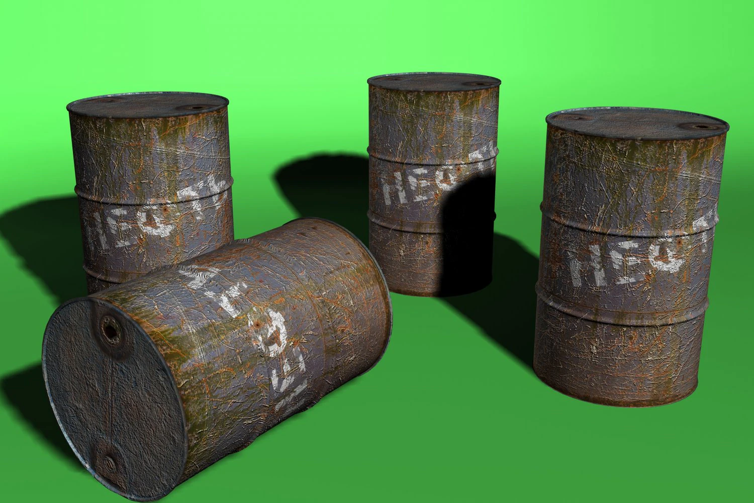 barrel oil 3D Model .c4d .max .obj .3ds .fbx .stl .blend 