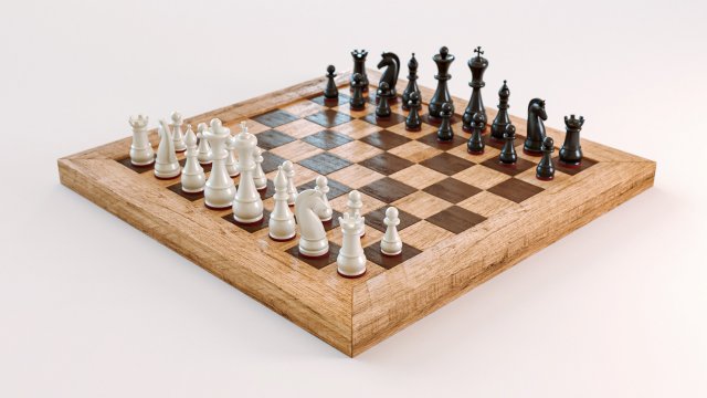 Chess Board 3D-Modell .c4d .max .obj .3ds .fbx .stl .blend 