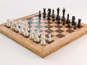 Tabuleiro de Xadrez Modelo 3D