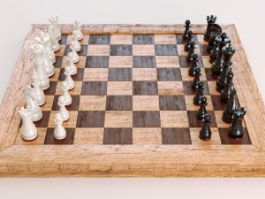 Chess Board 3D-Modell