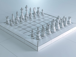 Chess Board 3D-Modell