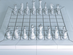 Chess Board 3D-Modell