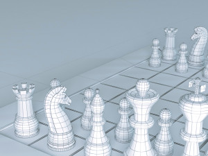 Chess Board 3D-Modell