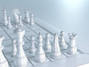 Chess Board 3D-Modell
