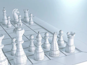 &Eacute;chiquier Modèle 3D