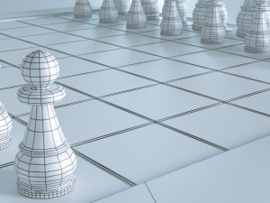 Chess Board 3D-Modell