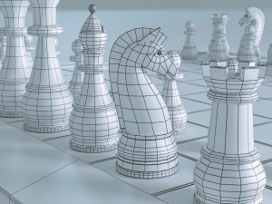 Chess Board 3D-Modell