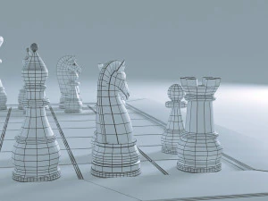 &Eacute;chiquier Modèle 3D