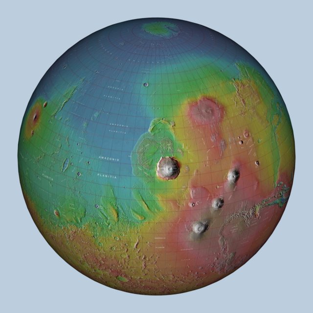 mars 3d globe 1 3D मॉडल .c4d .max .obj .3ds .fbx .stl .blend 