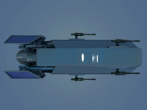 spaceship patriot type 1 3D Model
