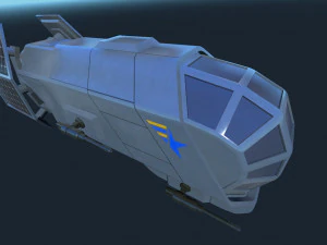 spaceship patriot type 1 3D Model
