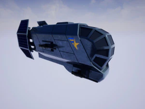 spaceship patriot type 1 3D Model
