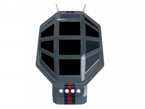 spaceship patriot type 2 blue 3D 模型