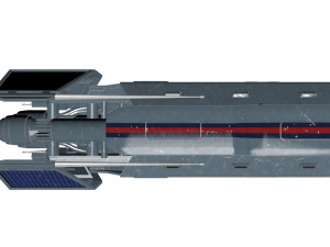 spaceship patriot type 2 blue 3D 模型
