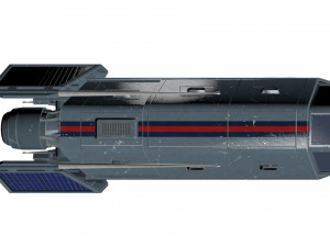 spaceship patriot type 2 blue 3D 模型