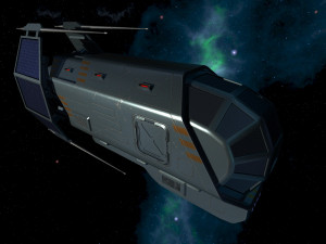spaceship patriot type 2 blue 3D 模型