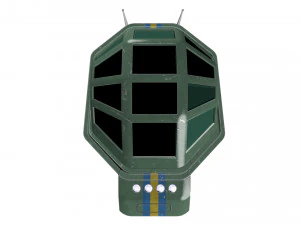 spaceship patriot type 2 green 3D Model