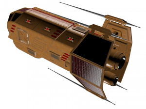 spaceship patriot type 2 orange 3D मॉडल
