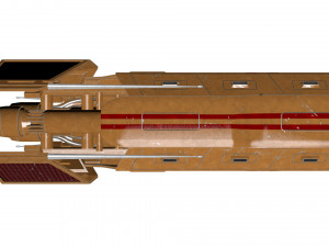 spaceship patriot type 2 orange 3D मॉडल