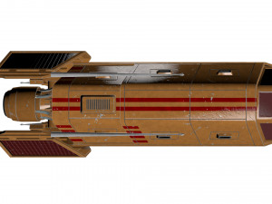 spaceship patriot type 2 orange 3D मॉडल