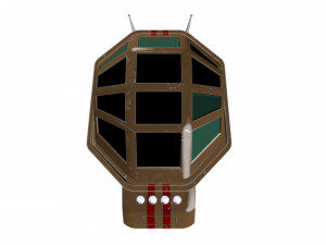 spaceship patriot type 2 brown Modello 3D
