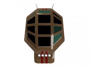 spaceship patriot type 2 brown 3D Model
