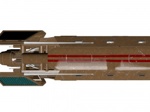 spaceship patriot type 2 brown Modello 3D