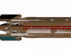 spaceship patriot type 2 brown 3D Model